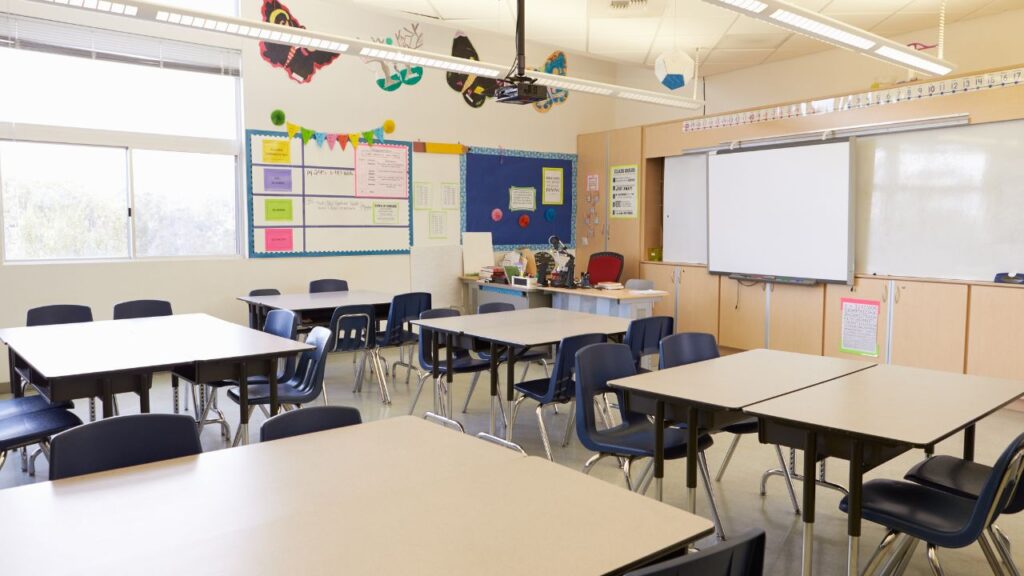 clean and organized classroom