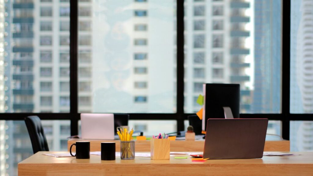 to keep an year-round office cleaning routine, ensure your office setup is clean and organized