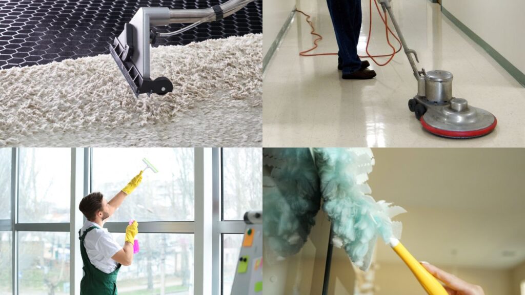 deep office cleaning and floor care