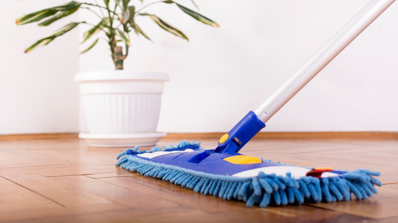 hardwood floor mopping