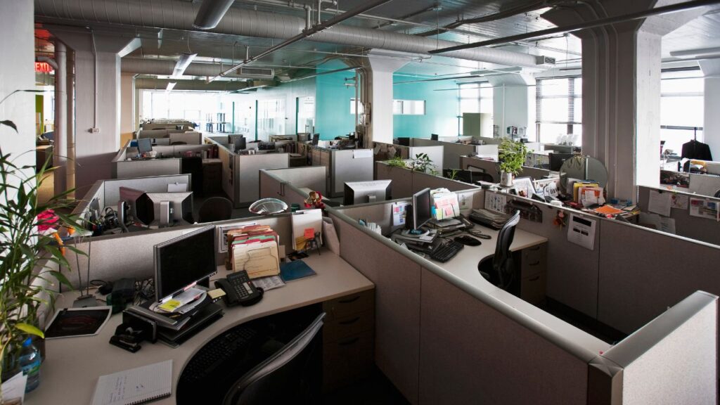 office with cubicles